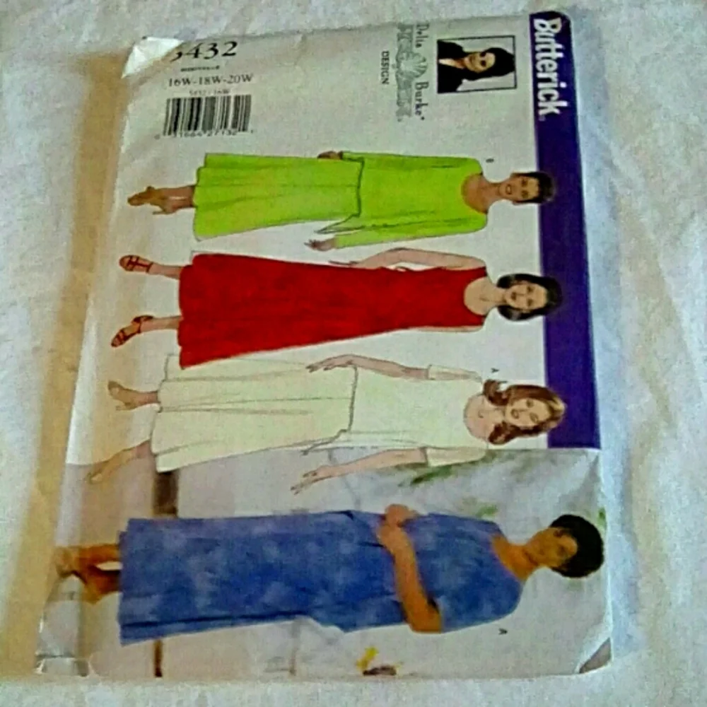 Vintage Butterick 5432 EASY Top & Dress sz 16W-20W